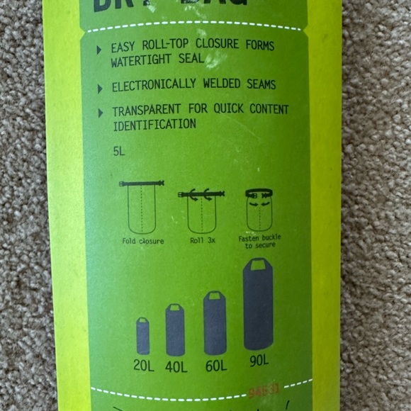 Lewis N Clark Transparent Waterproof Dry Bag NIB - Picture 3 of 5